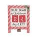 The Holiday Aisle® Wood 11.81 in. Multicolor Christmas Candy Stripe Countdown Calendar Set of 6 | Wayfair A13BABB5BF8B4A3FAB8426859D1774F4