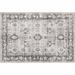 White 36 x 24 x 0.1 in Area Rug - Well Woven Elle Basics Intrigue Vintage Tribal Grey Non-Slip Rubber Backed Washable Rug Polyester | Wayfair