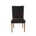 Red Barrel Studio® Rurie Tufted Fabric Side Chair Dining Chair Wood/Upholstered in Brown | 38 H x 21 W x 23 D in | Wayfair