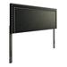 Red Barrel Studio® Iwar Upholstered Headboard Upholstered in Black | 45.9 H x 79.3 W x 3.5 D in | Wayfair 86BD49BF5E29447BB4B2CF19F7E49C09