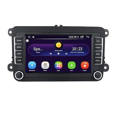 radio 2 din android 10 autoradio 7 zoll autoradio bluetooth gps navigation multimedia player für volkswagen passat golf jetta polo tiguan skoda seat all years Image