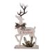 The Holiday Aisle® Wood 20.5 in. Off-White Christmas Light Up Reindeer Decor Wood in Brown | 20.5 H x 11 W x 20.5 D in | Wayfair