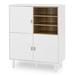Latitude Run® Ekon 9 - Shelf Storage Cabinet Wood in White | 47.24 H x 39.4 W x 15.75 D in | Wayfair 0B733ED48C2546C49AF4EF4A67C64FB9