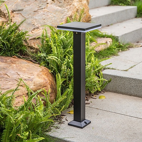 lampada da giardino esterna impermeabile lampada da prato moderna semplice luce di paesaggio luce via stand lampada da palo villa giardino bundro luci lampada da giardino 110-240v