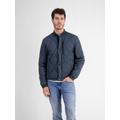 Steppjacke LERROS "LERROS Modischer Steppblouson" Gr. L, blau (classic navy) Herren Jacken Steppjacken