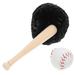 Miniature Baseball Bat Glove Doll House Sporting Goods Accessories Baby Cosplay Wooden