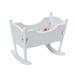 Doll House Cradle Dollhouses Miniature Furniture Ornament Cot for Kids Baby Crib Model Child