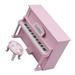 Pink 2 Pcs Toy Models Electric Guitar Miniature Musical Instrument Micro Scene