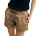 Kcodviy Women S Fashion Solid England Style Mid Waist Casual Summer Shorts Pants Women Shorts Cotton Butt Shorts for Women Womens Linen Shorts Womens Casual Shorts Mountain Bike Shorts Women Short