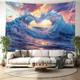 Sea Wave Heart Hanging Tapestry Wall Art Large Tapestry Mural Decor Photograph Backdrop Blanket Curtain Home Bedroom Living Room Decoration