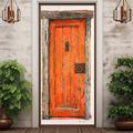 Old Vintage Door Door Covers Door Tapestry Door Curtain Decoration Backdrop Door Banner for Front Door Farmhouse Holiday Party Decor Supplies