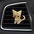 Car Dashboard Decorations Fashion Cute Cat Cartoon Figure Figurines Car Air Conditioning Decoration