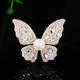 Women's Brooches Retro Butterfly Elegant Animals Stylish Luxury Sweet Brooch Jewelry Silver Gold For Party Daily Prom Date Beach