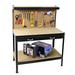 Workbench for Home Wood Garage Workbench kit with Tools and Drawer