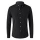 Men's Shirt Button Up Shirt Casual Shirt Summer Shirt Black White Navy Blue Blue Gray Long Sleeve Plain Button Down Collar Holiday Vacation Button-Down Clothing Apparel Fashion Casual Comfortable