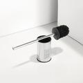 Toilet Brush with Holder,Floor Standing Stainless Steel 304 Rubber Painted Toilet Bowl Brush and Holder for Bathroom