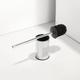 Toilet Brush with Holder,Floor Standing Stainless Steel 304 Rubber Painted Toilet Bowl Brush and Holder for Bathroom