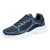 Sopiago Fashion Sneakers Men s Mesh Dress Sneakers Oxfords Business Casual Walking Shoes Tennis Comfortable Blue 42