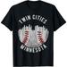 Cool Twin Cities Minnesota MN Baseball Skyline St. Paul-MPLS T-Shirt