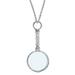 1928 Jewelry Women s Pewter Crystal Magnifying Glass Necklace Pendant Enhancer 30 Inch - Magnification Power: 2-3X