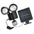 Solar Lights Outdoor Energy Save The Black Led Wall Lamp Garden Double Head Super Bright