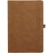 Baxter Undated Daily Planner Daily Weekly Monthly Academic Organizer Dot Grid Notebook For Time Management Productivity Priorities Goals Gratitude Journal Brown Faux Leather