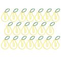 20Pcs Paper Clips Bookmarks Planner Clip 2â€‘Color Fruit Shaped Pin Office Supplies School Gifts