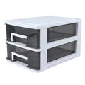 desktop drawer organizer stackable drawer storage file cabinet drawer storage box shelf for office bedroom 2 tier