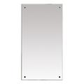 Cid 47 Inch Rectangular Modern Wall Mirror Beveled Design- Saltoro Sherpi