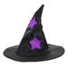 Pet Witch Hat Costume for Women Cosplay Adjustable Hats Halloween Suit Cat Dog Party