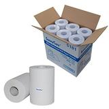 SunnyCare #5101 White One-Ply Hard Wound Paper Roll Towels 8 x350 ; 12 Rolls/case