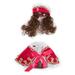 Small Pet Mini Beautiful Cloak Pet Costume Clothes Dogs Cats Cute Princess CloakPF18 Rose Red S