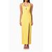 Tuning Halter Neck Column Gown - Yellow - Elliatt Dresses