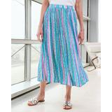 Draper's & Damon's Women's Boca Striped Skirt - Multi - PL - Petite