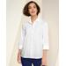 Draper's & Damon's Women's Eyelet Paneled Shirt - White - PL - Petite