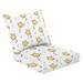Outdoor Deep Seat Cushion Set 24 x 24 Adorable pastel star balloon doodle patterns seamless white for Deep Seat Back Cushion Fade Resistant Lounge Chair Sofa Cushion Patio Furniture Cushion
