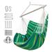 Hammock Chair Hanging Chair Swing for Bedroom with Anti-Slip Steel Spreader Bar Max 500 Lbs All The Hanging Hardwares Included Best for Indoor Outdoor 2 Cushions