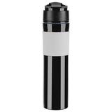 350ml Portable Coffee Press Bottle Tea Coffee Maker Drinking Water Cup for Travelling Black