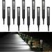 10-Pack Low Voltage Landscape Lighting Modern 12V Outoor Landscape Lights 3W Pathway Lights Low Voltage Aluminum IP65 Path Walkway 50 000 Hrs 3000K Warm White 172lm Black