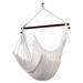 Caribbean Hammock Chair with Footrest - 40 inch - Soft-Spun Polyester - (White)