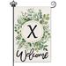 YCHII Beauty Monogram Letter D Fall Garden Flag Small Vertical Double sided Personalized Letter Garden Flag Fall Courtyard House Welcome Flag Beautiful Flowers Elegant Black Last Name Initial