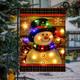 Lighted Winter Garden Flag AIF4 for Outside Led Snowman Garden Flag Winter Yard Flag Winter Garden Flags 28x40 Double Sided for Outdoor Yard Garden Lawn Decoration (Snowman-Multicolour-Large)