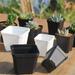 Flower Pots 10PCS Succulent Thickened Pot Sowing Seedling Basin Plastic Resin Square Basin