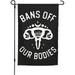 Keep Your Laws Off My Body #Prochoice Garden Flag For Outside Feminist Double-Sided Vertical Printing Outdoor House Porch Decorative Garden Flags Banner For Courtyard Lawn Terrace Porches