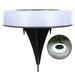 Round Matte 8 LED Solar Lawn Lamp with Stake Street Night Light Garden Pathway Lamp Outdoor for Creative Decorative Landscape for Path Patio Waterproof Lighting Decor Accessories