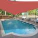 X 28 X 37.5 Sun Shade Sail Right Triangle Outdoor Canopy Cover UV Block For Backyard Porch Pergola Deck Garden Patio (Red)