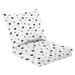 Outdoor Deep Seat Cushion Set 24 x 24 Stars seamless pattern Monochrome abstract texture scattered stars Deep Seat Back Cushion Fade Resistant Lounge Chair Sofa Cushion Patio Furniture Cushion