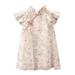 Toddler Fashion Dresses Holiday Playwear For Little Girls Summer Super Fairy Tang Suit Little Skirt Princess Party Wear Pink 90