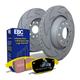 EBC Brakes BSD Performance Discs and Yellowstuff Pads Kit - Rear - Solid 260x12mm - TRW Caliper