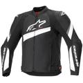 Alpinestars T-GP Plus R V4 Textile Motorcycle Jacket - Medium - Black / White, Black/white